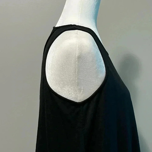 Lord & Taylor Black Layered Tank Top - Picture 6 of 9